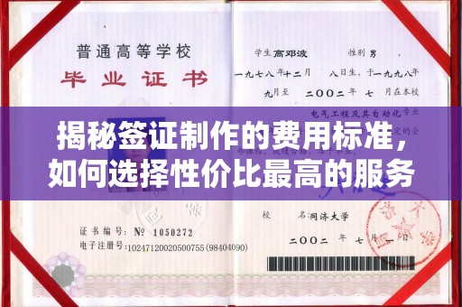 福州揭秘签证制作的费用标准，如何选择性价比最高的服务？